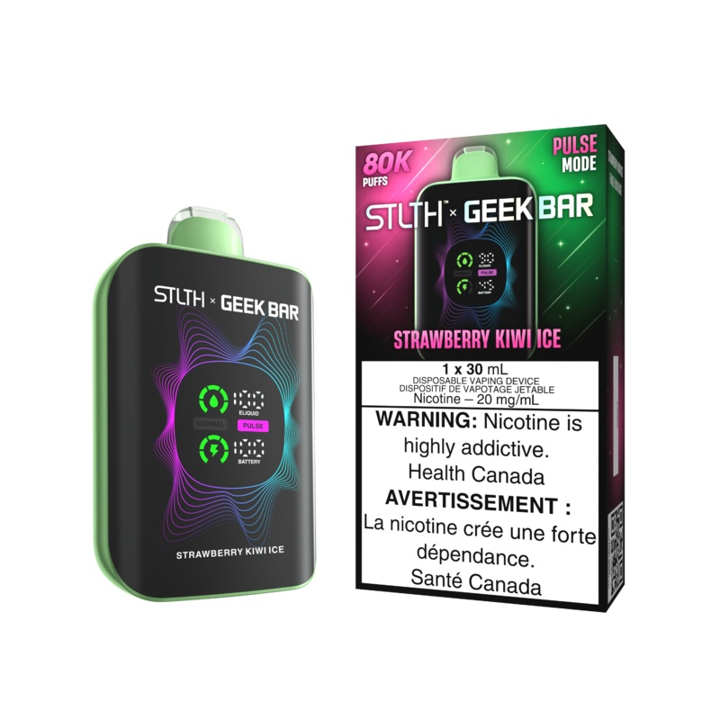 STLTH x Geek Bar 80K Disposable – Strawberry Kiwi Ice 20mg