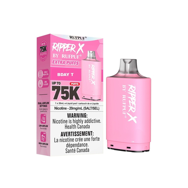 RIPPER X by RUFPUF 75K Pod – Bday T 20mg