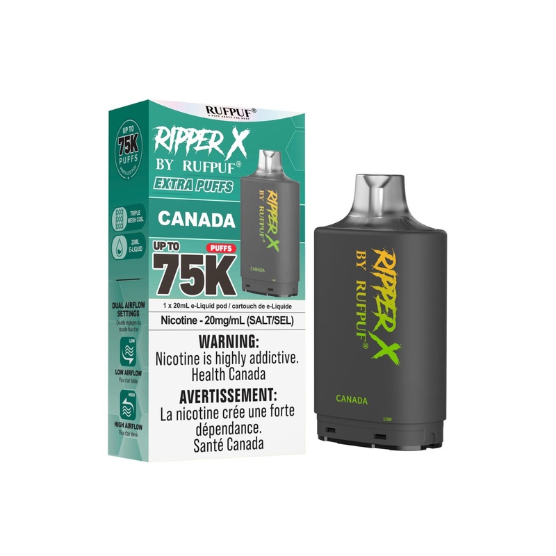 RIPPER X by RUFPUF 75K Pod – Canada 20mg