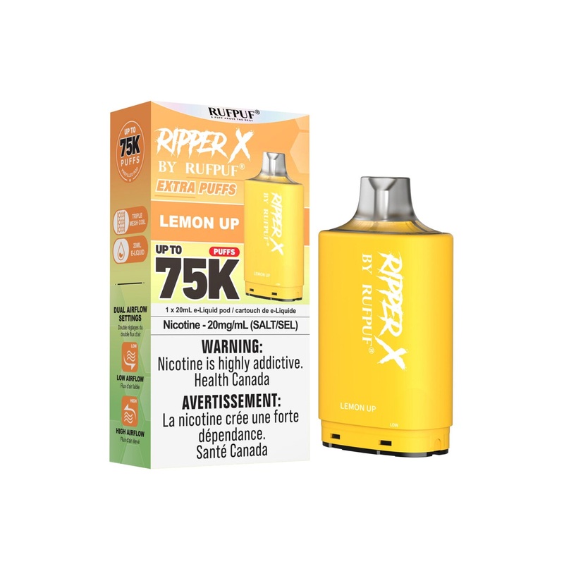 RIPPER X by RUFPUF 75K Pod – Lemon Up 20mg