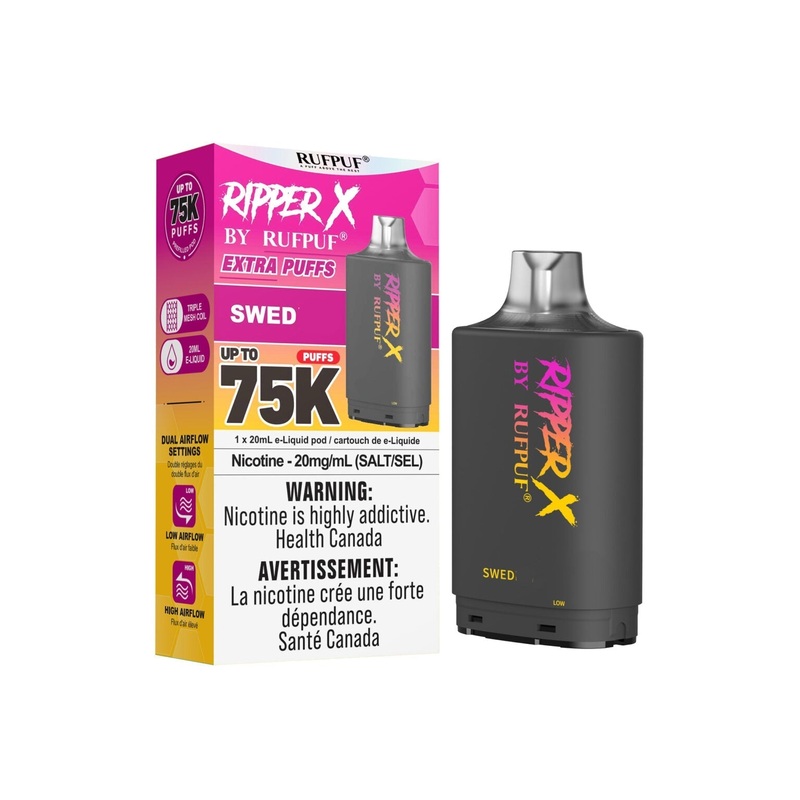 RIPPER X by RUFPUF 75K Pod – Swed 20mg