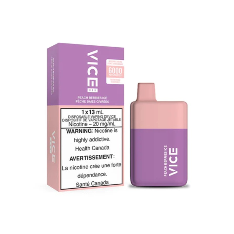 Vice Box Peach Berries Ice|0mg (Tax)|20mg (Tax)