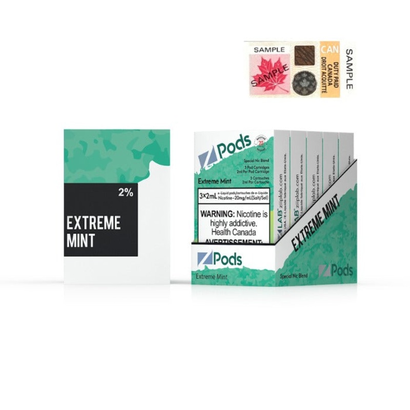 Z Pods Extreme Mint|20mg (Special Nic Blend) (Tax)