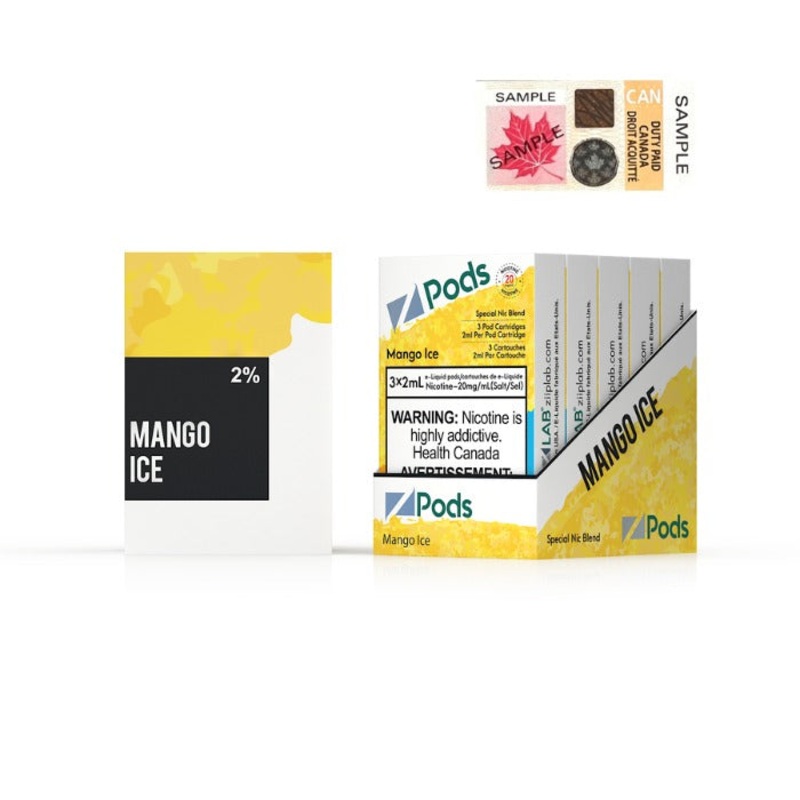 Z Pods Mango Ice|20mg (Special Nic Blend) (ON Tax)