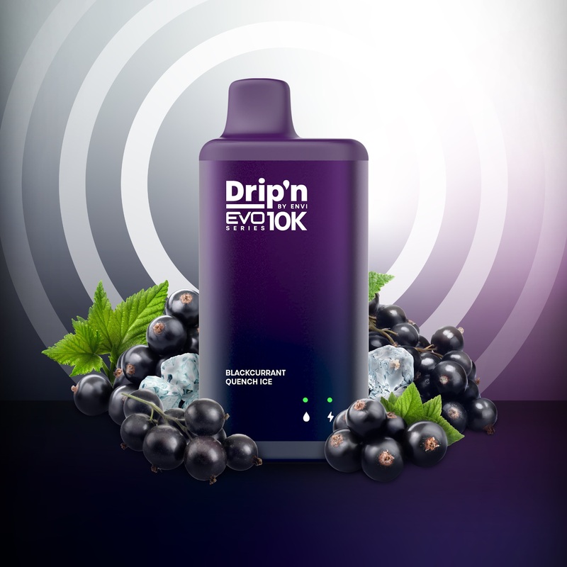 Drip’n by Envi EVO Series 10k – Blackcurrant Quench Ice (ON)