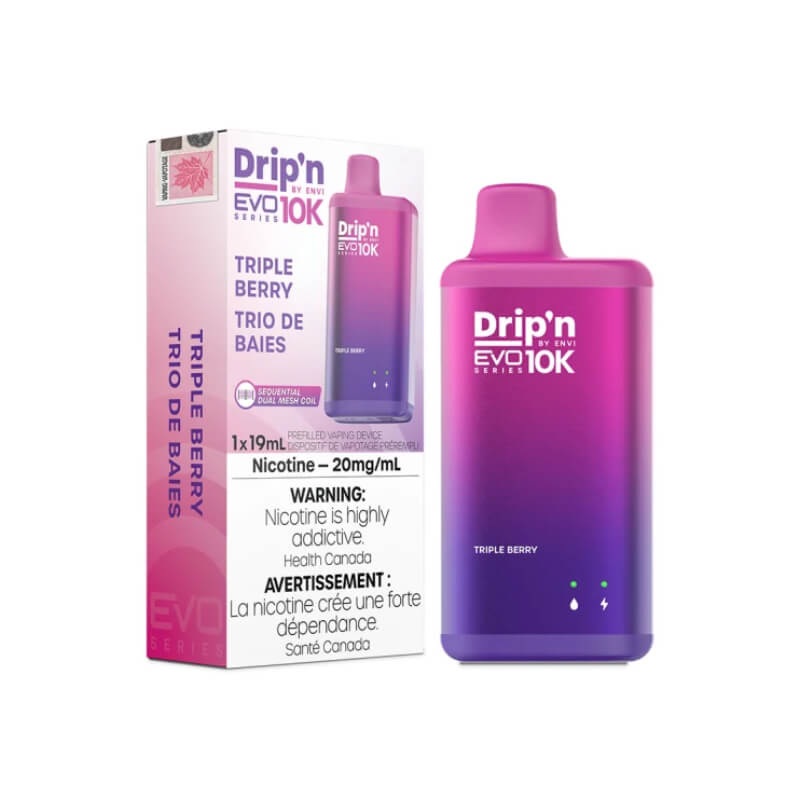 Drip’n Evo 10K Disposable Vape – Triple Berry (10000 Puffs)