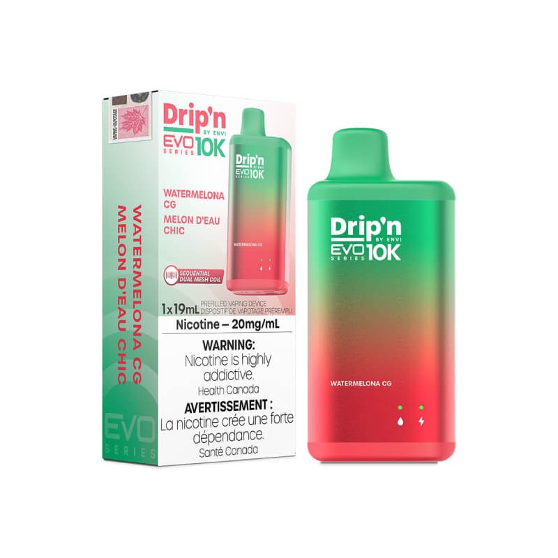 Drip’n Evo 10K Disposable Vape – Watermelona CG (10000 Puffs)