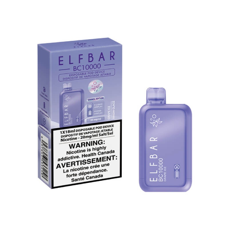 Elf Bar BC10000 Disposable Vape – Grape Ice, 10000 Puffs