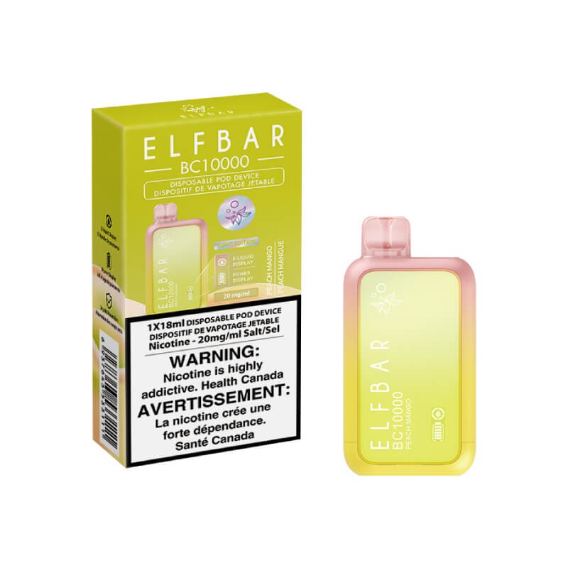 Elf Bar BC10000 Disposable Vape – Peach Mango, 10000 Puffs