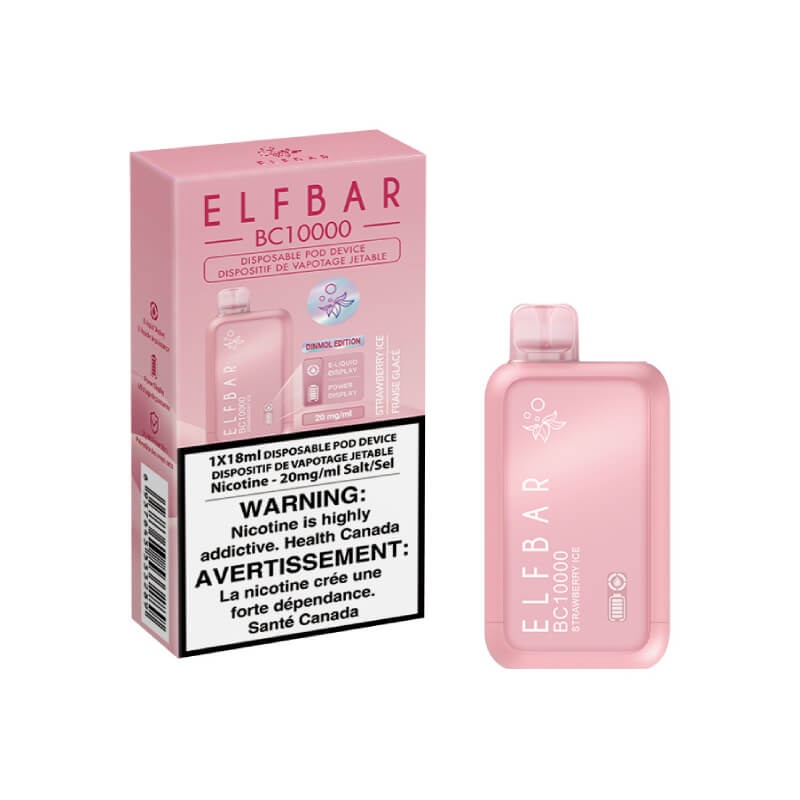 Elf Bar BC10000 Disposable Vape – Strawberry Ice, 10000 Puffs