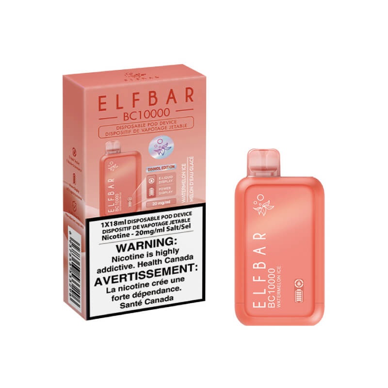 Elf Bar BC10000 Disposable Vape – Watermelon Ice, 10000 Puffs
