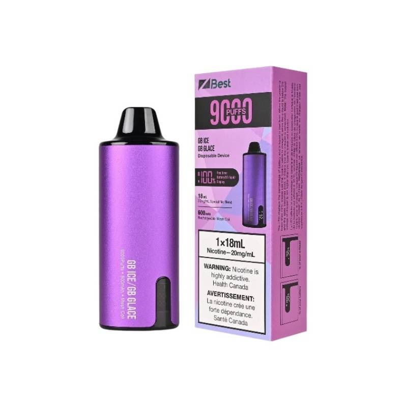Z Best Disposable Vape – GB Ice (9000 Puffs), 18ML