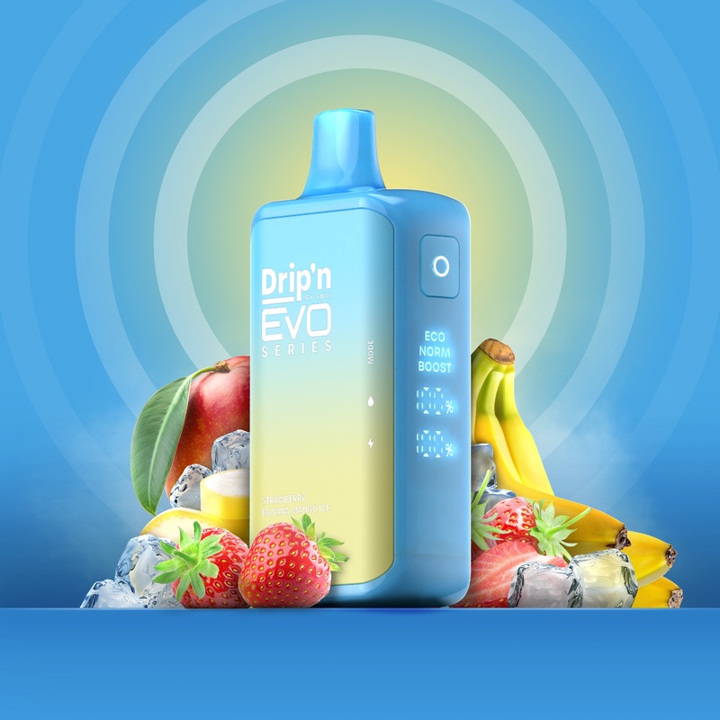 Drip’n by Envi EVO Series 28k – Strawberry Banana Mango Ice