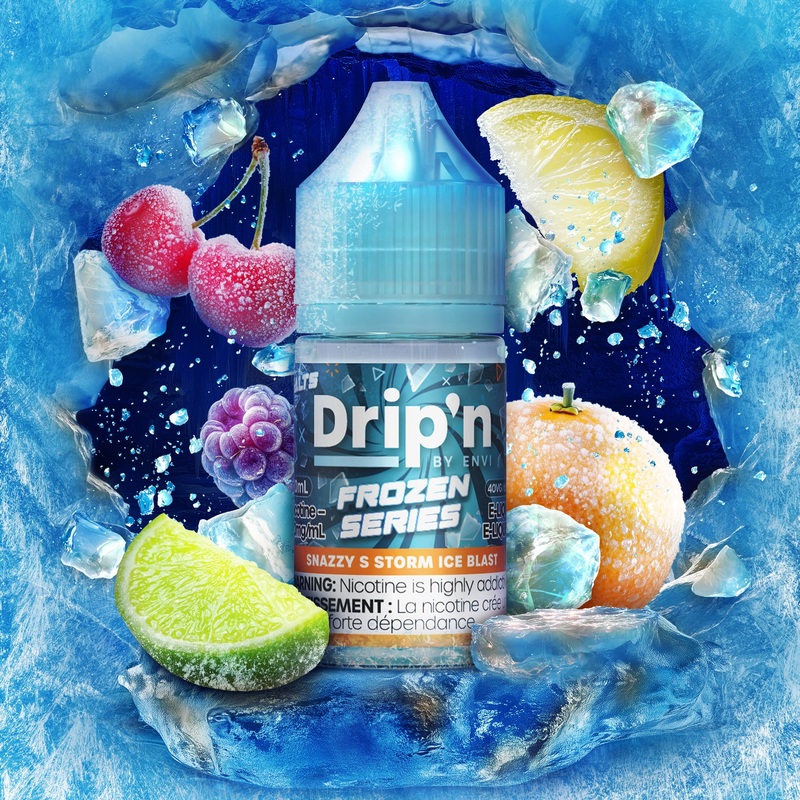 Drip’n Frozen E-Liquid – Snazzy S Storm Ice Blast (ON)