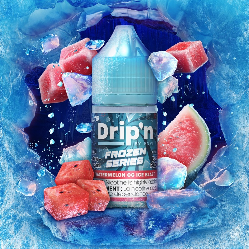 Drip’n Frozen E-Liquid – Watermelon CG Ice Blast