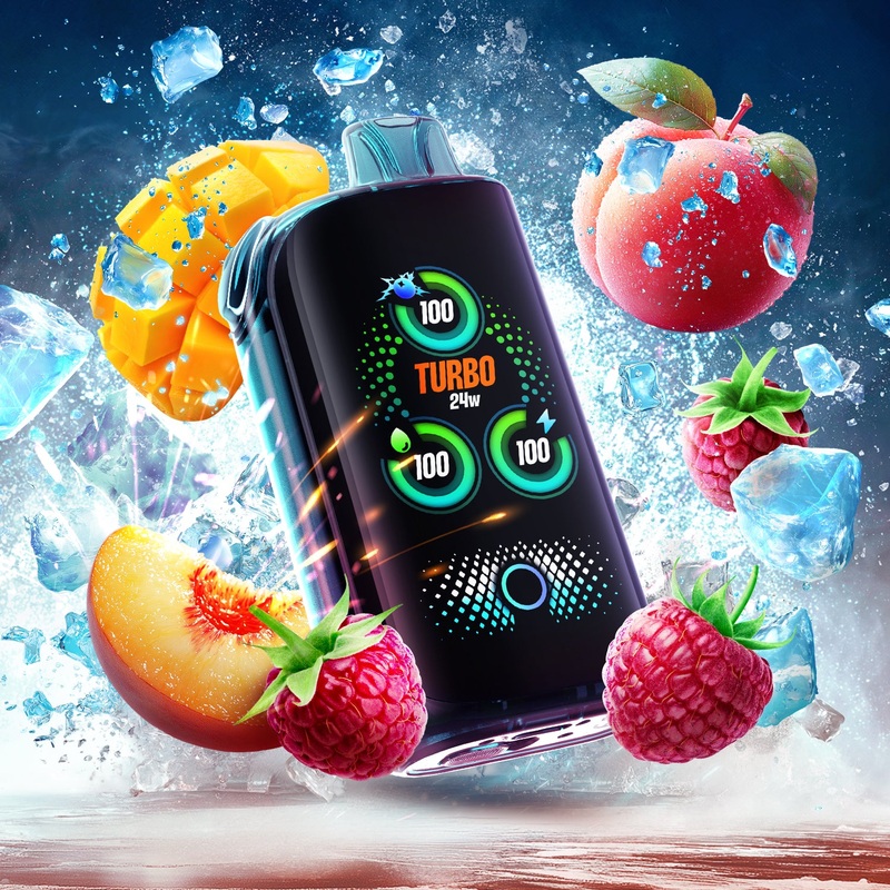 Drip’n X Fasta Blast – Raspberry Peach Mango Ice (ON)