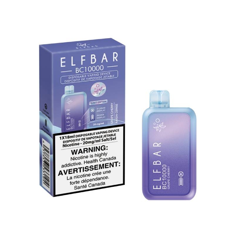Elf Bar BC10000 Disposable Vape – Grape Cherry, 10000 Puffs