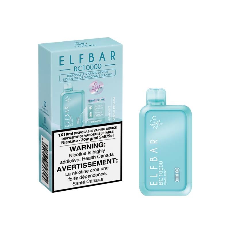 Elf Bar BC10000 Disposable Vape – Miami Mint, 10000 Puffs