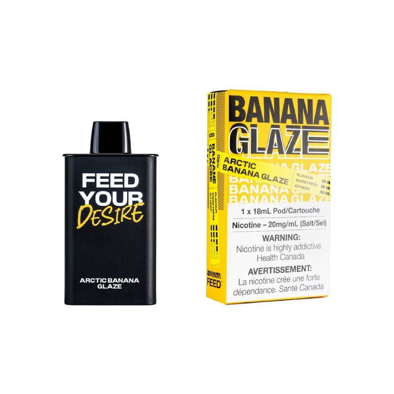 FEED 9K Pods – Arctic Banana Glaze, 9000 Puffs