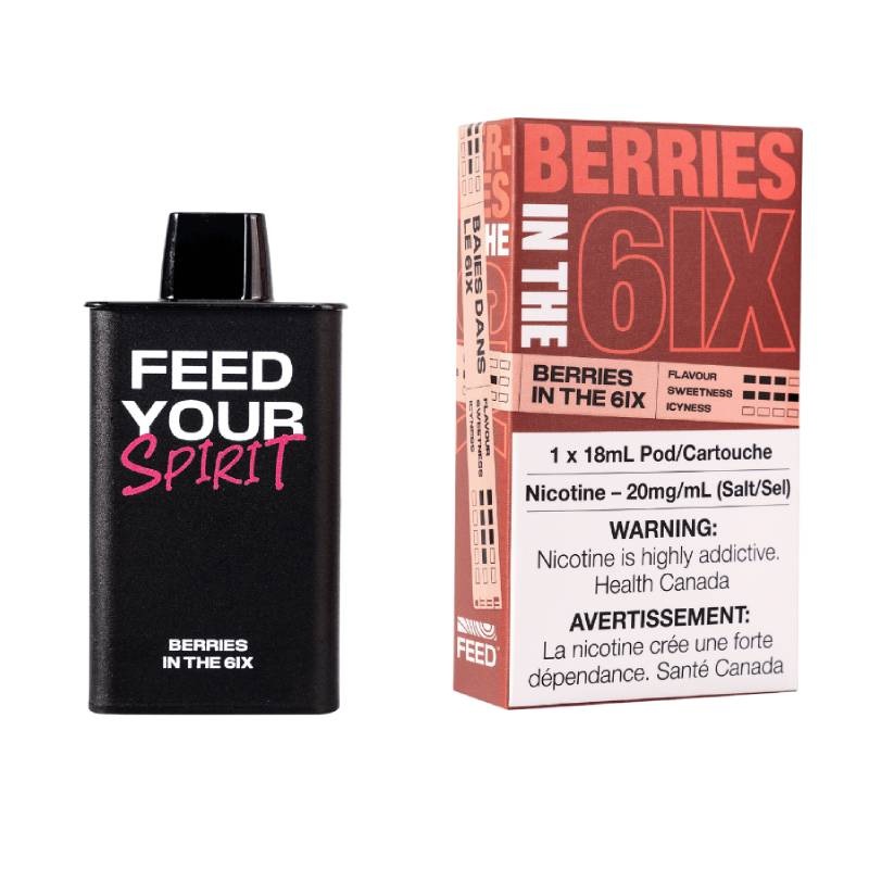 FEED 9K Pods – Berries in the Six, 9000 Puffs