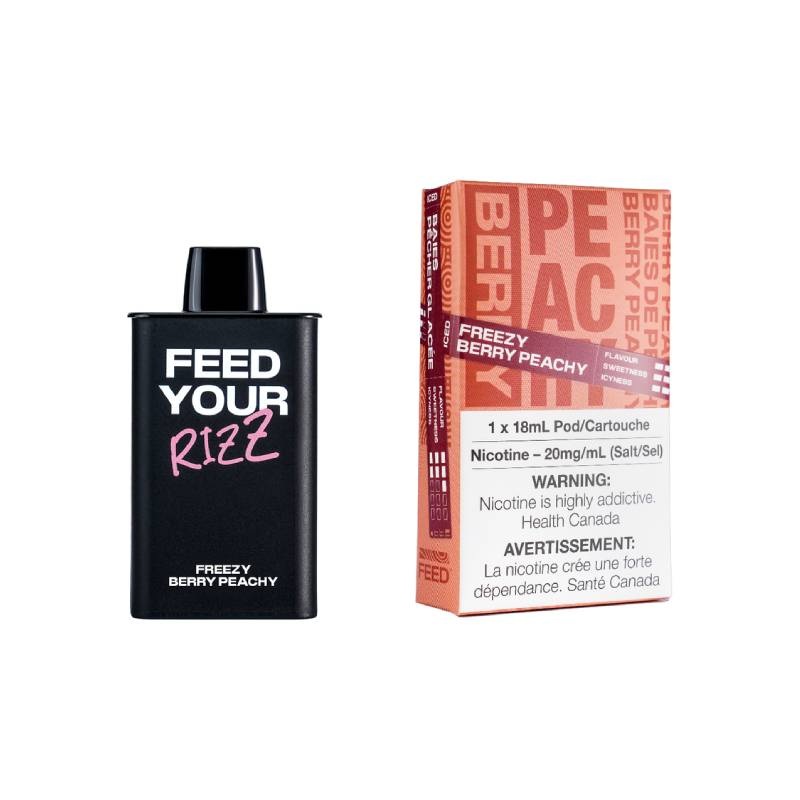 FEED 9K Pods – Freezy Berry Peachy, 9000 Puffs