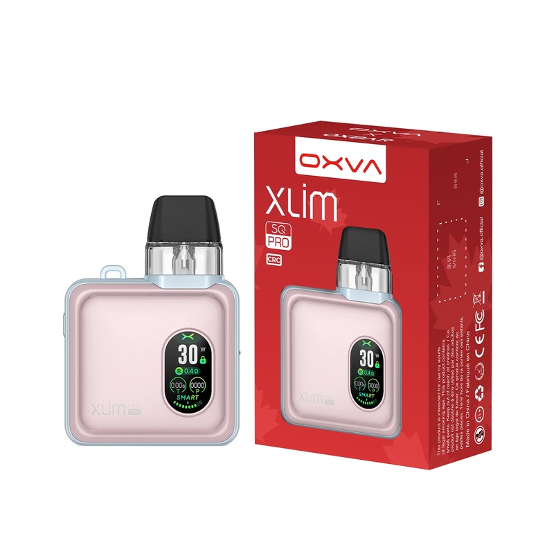 OXVA XLIM SQ Pro Kit|Pastel Pink|Gunmetal Wood|Gentle Blue|Carbon Black