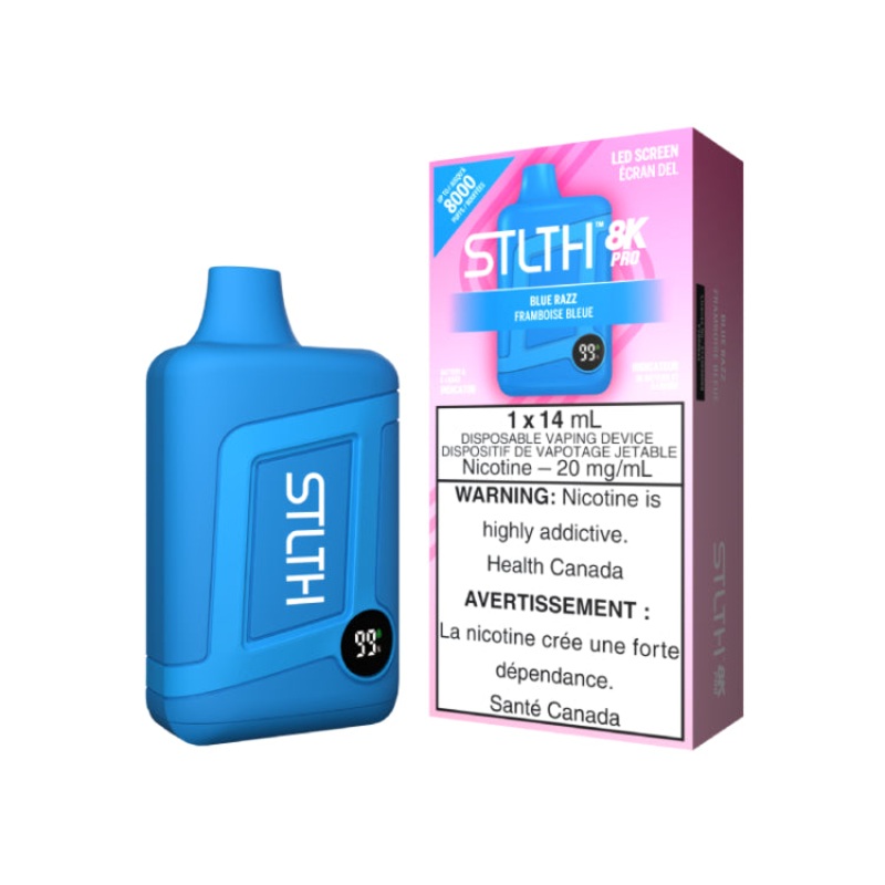 STLTH 8K Pro Blue Razz|20mg Salt Nic (Tax)