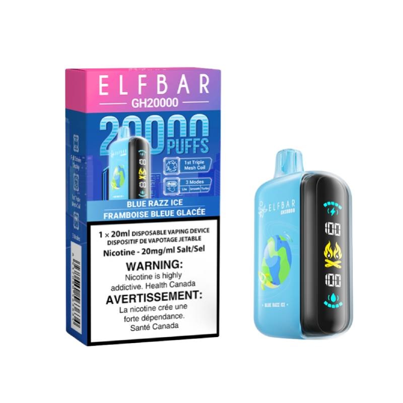 Elf Bar GH20000 – Blue Razz Ice Disposable Vape, 20K Puffs