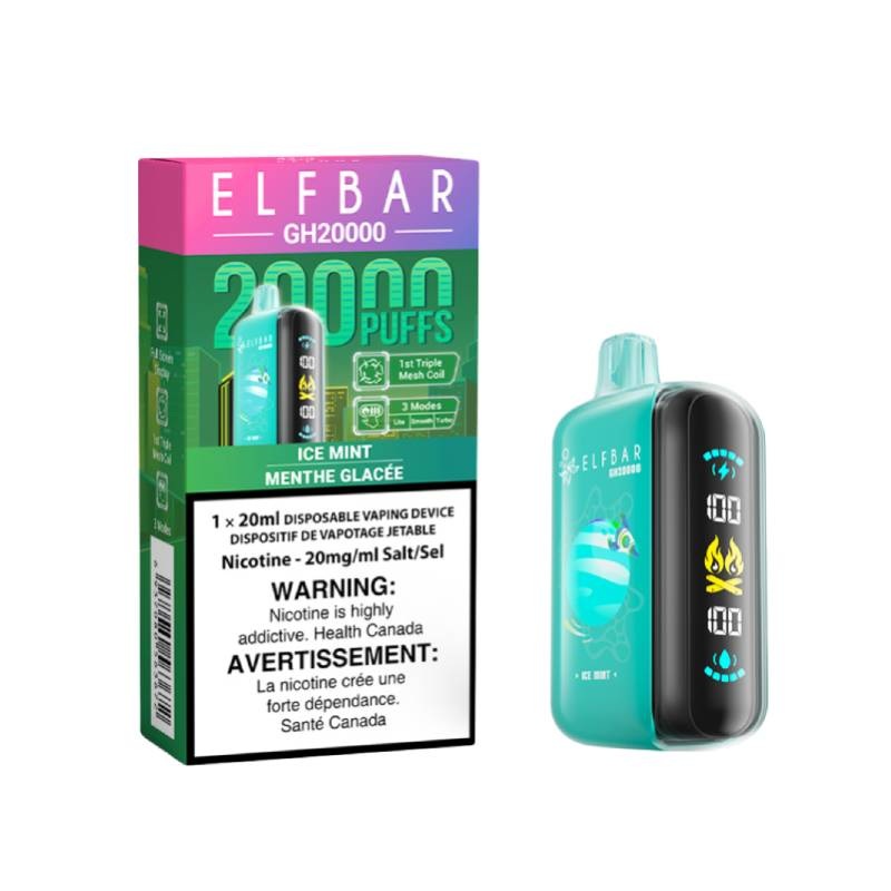 Elf Bar GH20000 – Ice Mint Disposable Vape, 20K Puffs