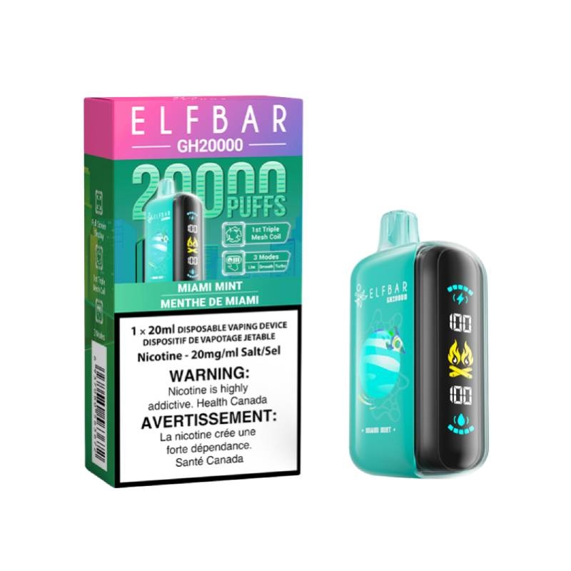 Elf Bar GH20000 – Miami Mint Disposable Vape, 20K Puffs