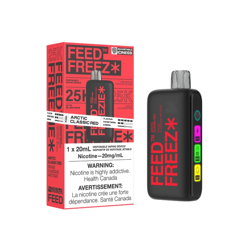 FEED Freezie 25K Disposable – Arctic Classic Red, 20ML