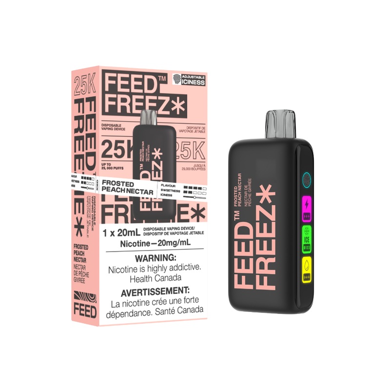 FEED Freezie 25K Disposable – Frosted Peach Nectar, 20ML