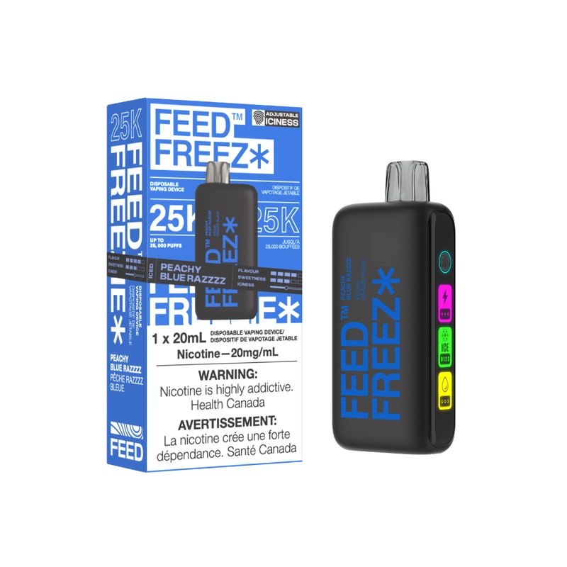 FEED Freezie 25K Disposable – Peachy Blue Razzzz, 20ML
