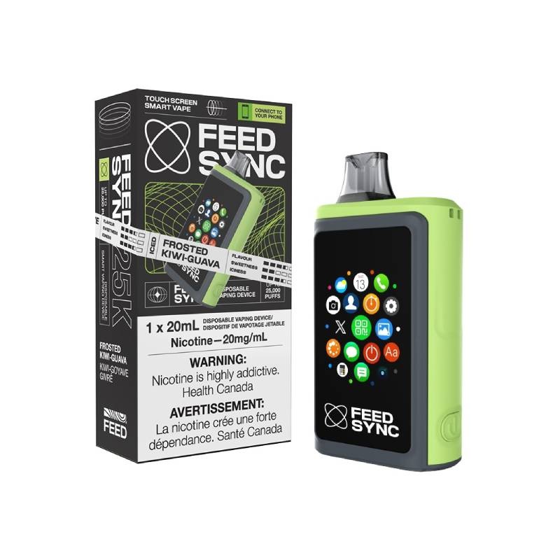 FEED Sync 25K Disposable Vape – Frosted Kiwi-Guava, 20ML