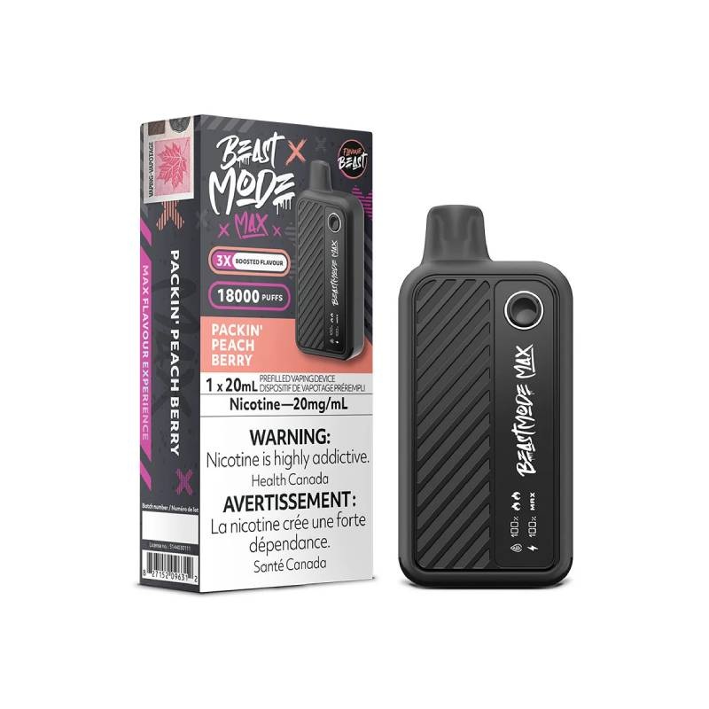 Flavour Beast – Beast Mode Max 18K Disposable: Packin’ Peach Berry, 20ML