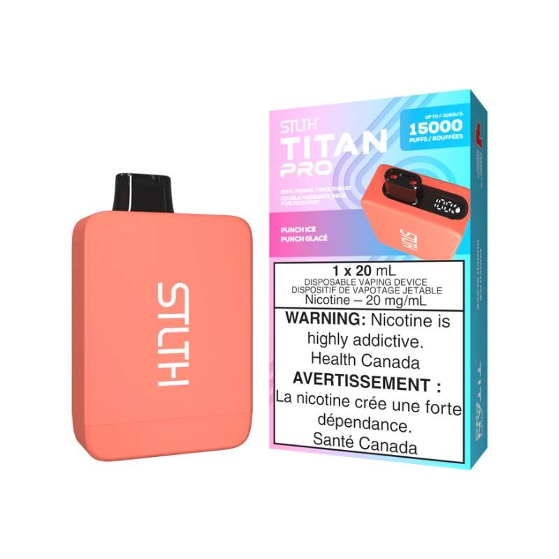 STLTH Titan Pro Disposable – Punch Ice, 15000 Puffs
