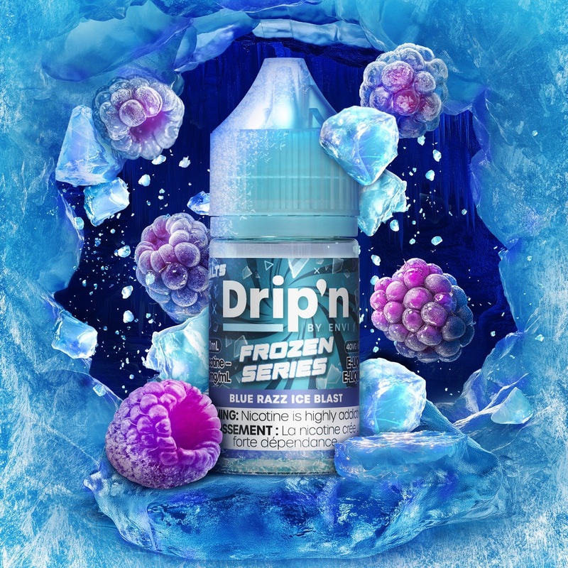 Drip’n Frozen E-Liquid – Blue Razz Ice Blast (AB)