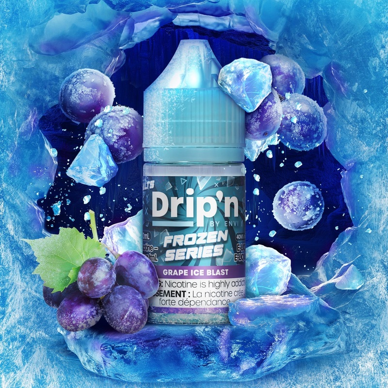 Drip’n Frozen E-Liquid – Grape Ice Blast (MB)
