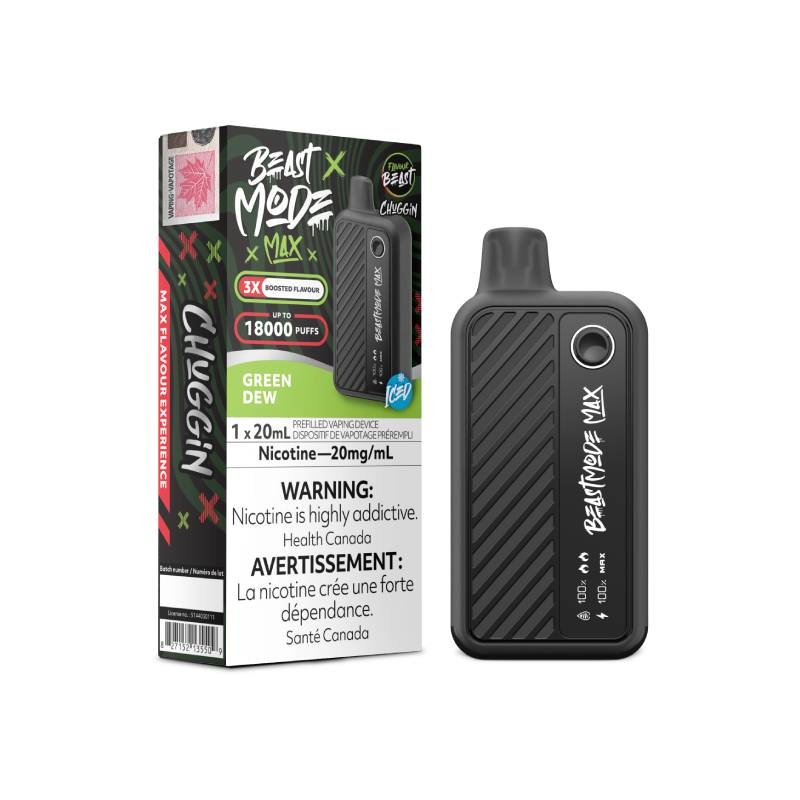 Flavour Beast – Beast Mode Max 18K Disposable: Chuggin’ Green Dew, 20ML
