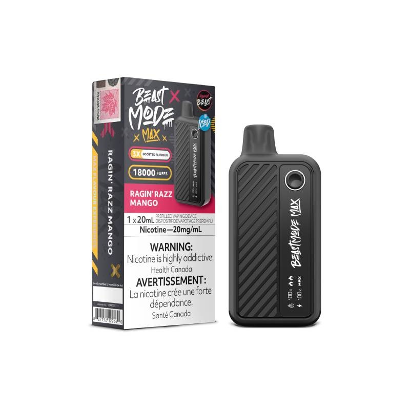 Flavour Beast – Beast Mode Max 18K Disposable: Ragin’ Razz Mango, 20ML