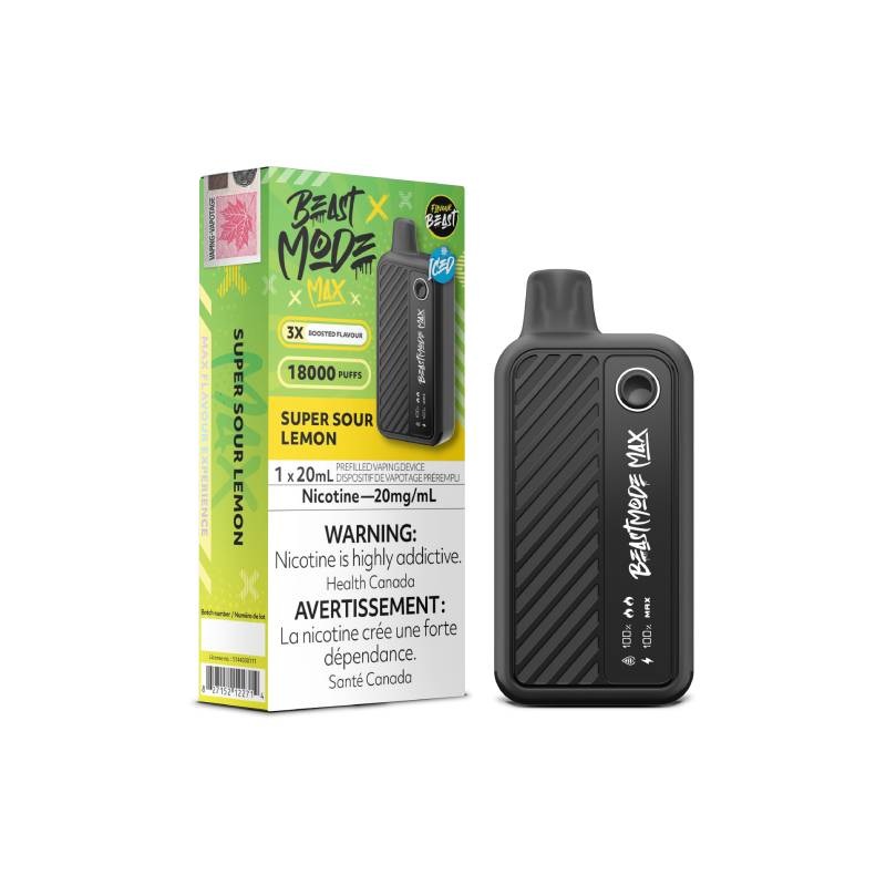 Flavour Beast – Beast Mode Max 18K Disposable: Super Sour Lemon, 20ML