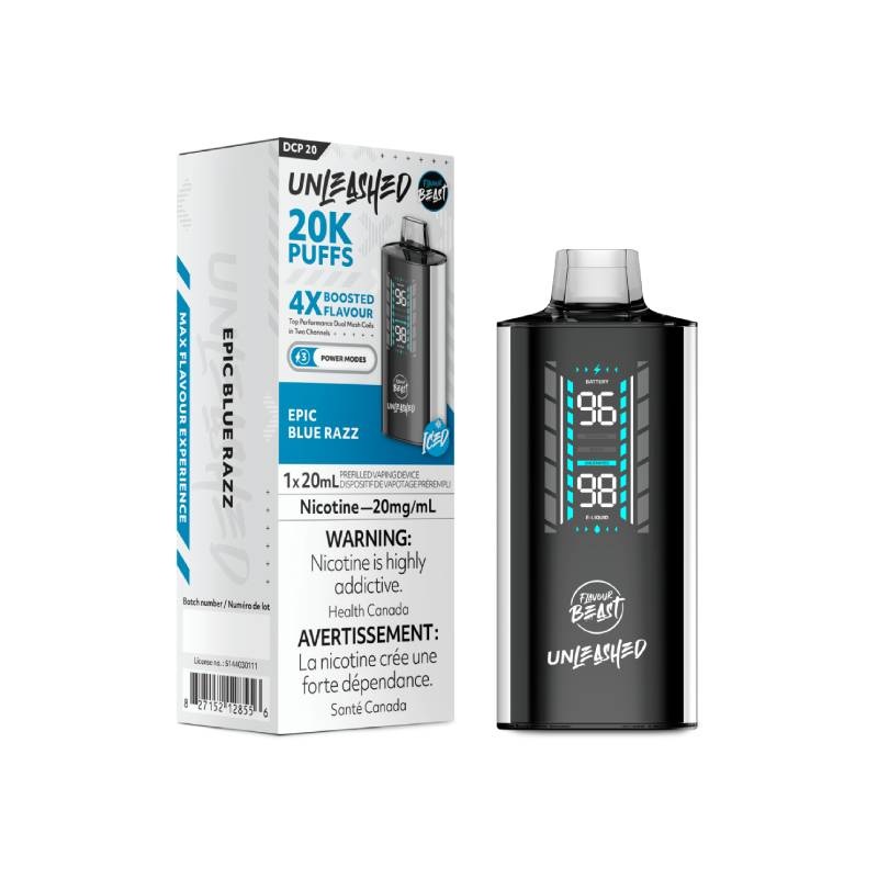 Flavour Beast – Epic Blue Razz Unleashed DCP 20K Disposable , 20ML