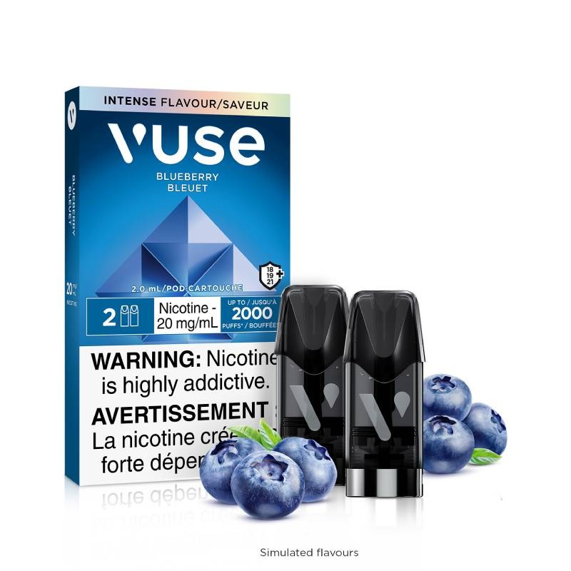 Vuse Pods – Blueberry, 2mL (2 Pods/PK)