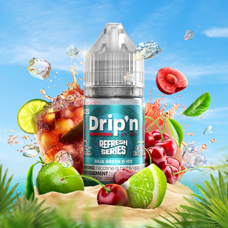 Drip’n Refresh E-Liquid – Baja Green D Ice