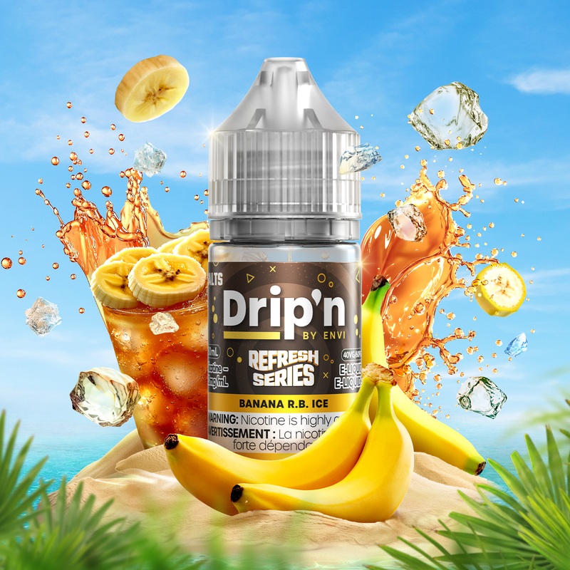 Drip’n Refresh E-Liquid – Banana R.B. Ice (ON)