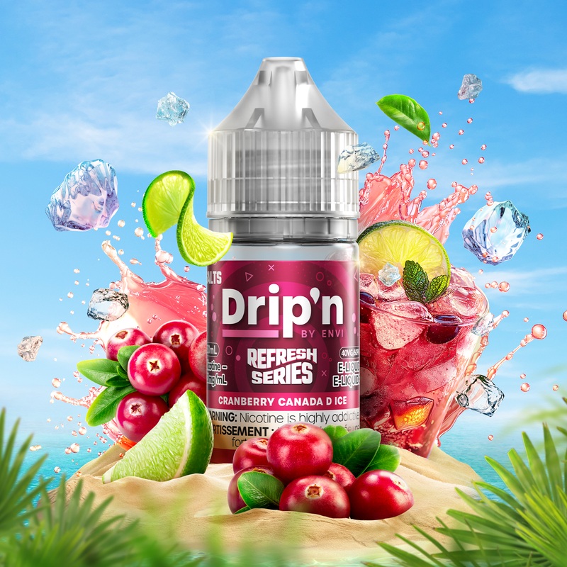 Drip’n Refresh E-Liquid – Cranberry Canada D Ice