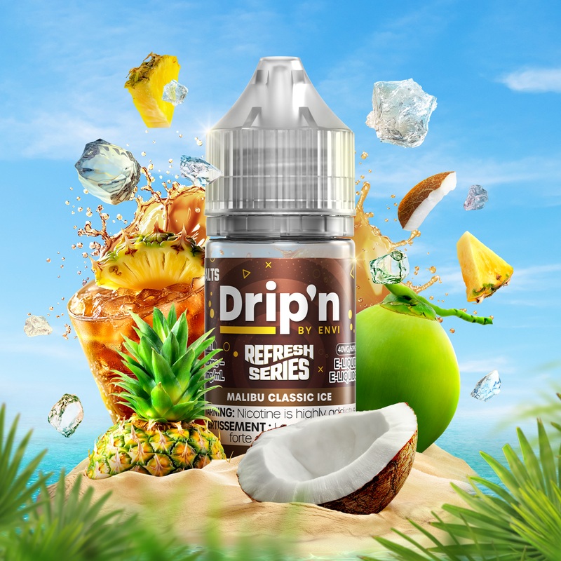 Drip’n Refresh E-Liquid – Malibu Classic Ice (MB)