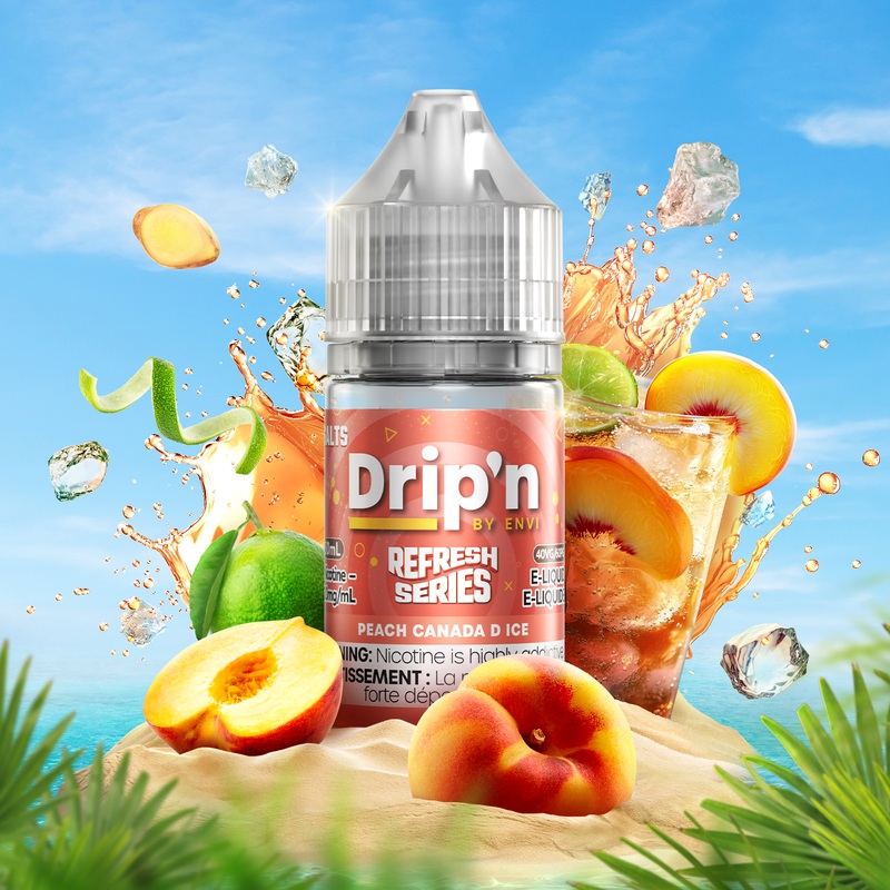 Drip’n Refresh E-Liquid – Peach Canada D Ice (ON)