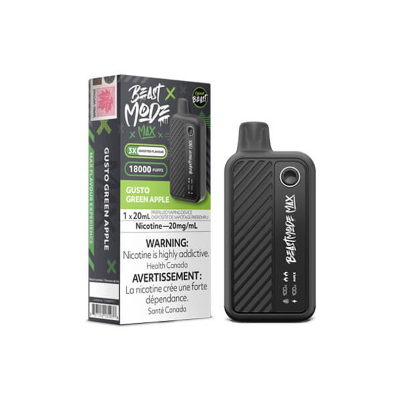 Flavour Beast – Beast Mode Max 18K Disposable: Gusto Green Apple, 20ML