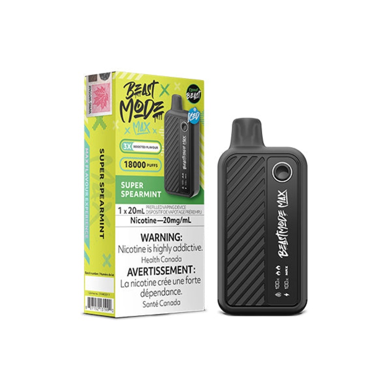 Flavour Beast – Beast Mode Max 18K Disposable: Super Spearmint, 20ML